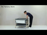 Puggle Dreamy Twin Bedside Crib - Safe Co-Sleeping For Twin Newborns Keeps Both Babies Close By Your Side