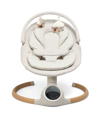 Mamas & Papas Alto Smart Swing Cashmere - Bluetooth Enabled Baby Swing With Remote Music And 5 Speeds