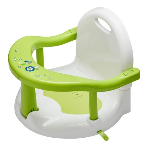 Foldable Baby Bath Seat Toddler Bathtub Seat with Suction Cups for Stability, Cute Wrap Around Bath Tub Chair Baby, Portable Anti-Slip Sit Up Support Seats for 6-18 Months Kids Toddler New Born Gift