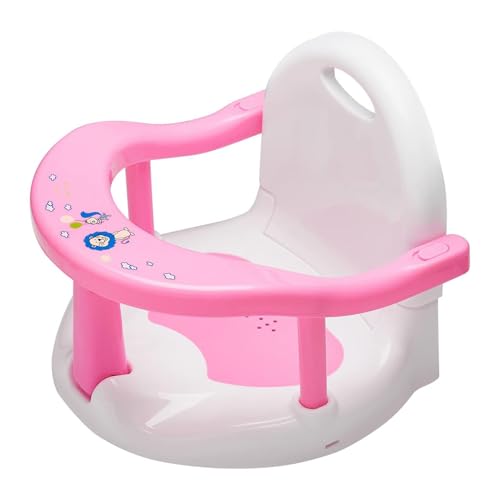 Foldable Baby Bath Seat Toddler Bathtub Seat with Suction Cups for Stability, Cute Wrap Around Bath Tub Chair Baby, Portable Anti-Slip Sit Up Support Seats for 6-18 Months Kids Toddler New Born Gift
