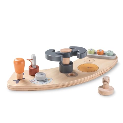 hauck Baby Toy Ferris Wheel Play Fun Fair S for Alpha Play Tray & Arketa Play Tray for Wooden High Chairs Alpha+ Beta+ & Arketa 12 M+ FSC® Certified Wood Promotes Hand-Eye Coordination & Motor Skills