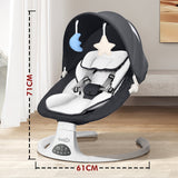 FK Sports Electric Baby Swing Rocker Chair - With Bluetooth Music And Remote Control For Soothing