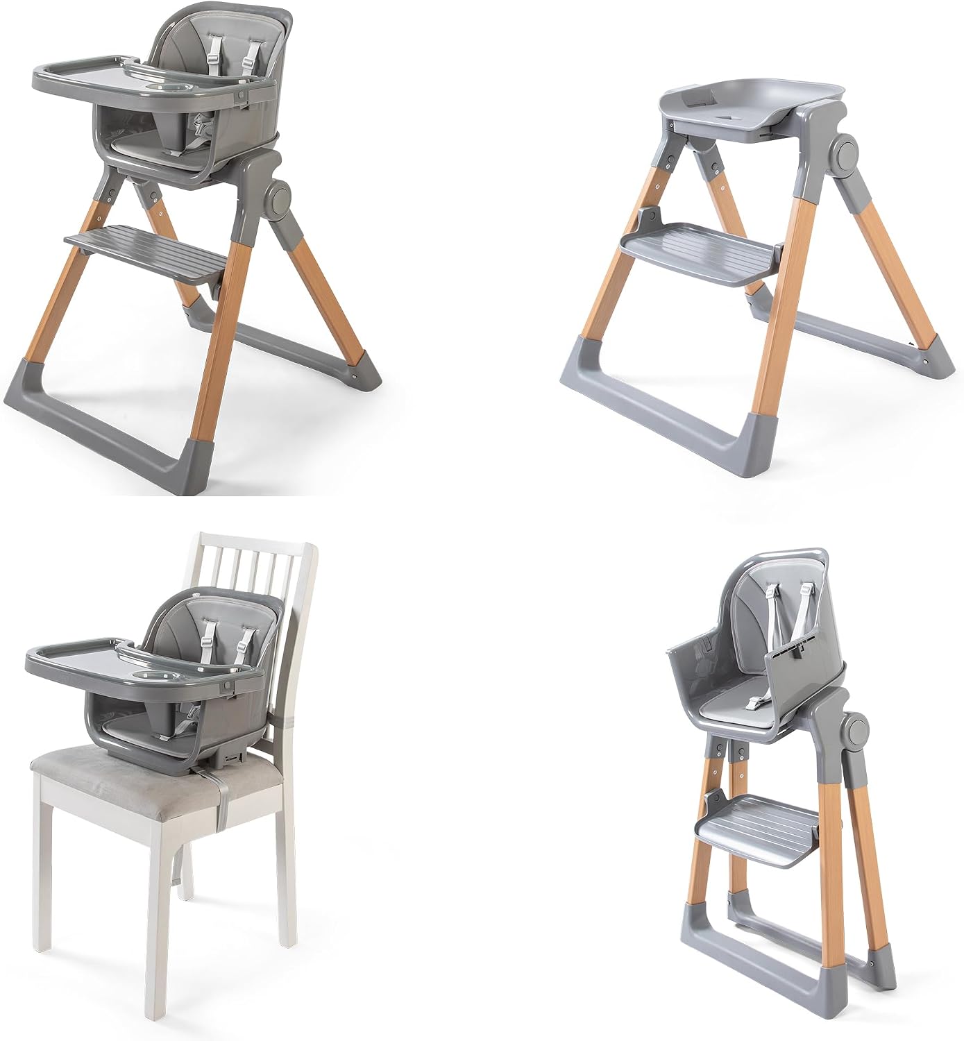Red Kite Feed Me Orbit 3 in 1 Design Highchair, Booster Seat, and Stool - Grey