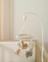 Mamas And Papas Born To Be Wild Musical Mobile With Wind Up Calming Safari Animals For Baby Sleep