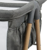 Puggle Dreamy Twin Bedside Crib - Safe Co-Sleeping For Twin Newborns Keeps Both Babies Close By Your Side
