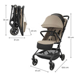 Kinderkraft Nebo Compact Stroller - Ultra Light Travel Companion With EVA Wheels